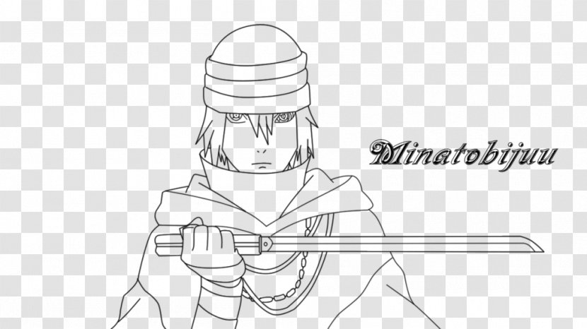 Line Art Finger Sketch - Frame - Konoha Transparent PNG