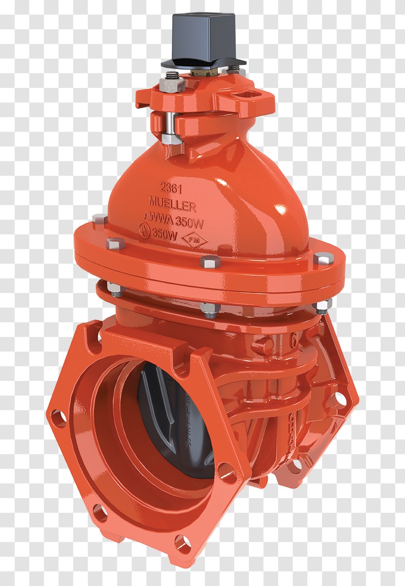 Gate Valve Mueller Co. Water Products U.S. Pipe & Hydrant, LLC - Orange - Clow Transparent PNG