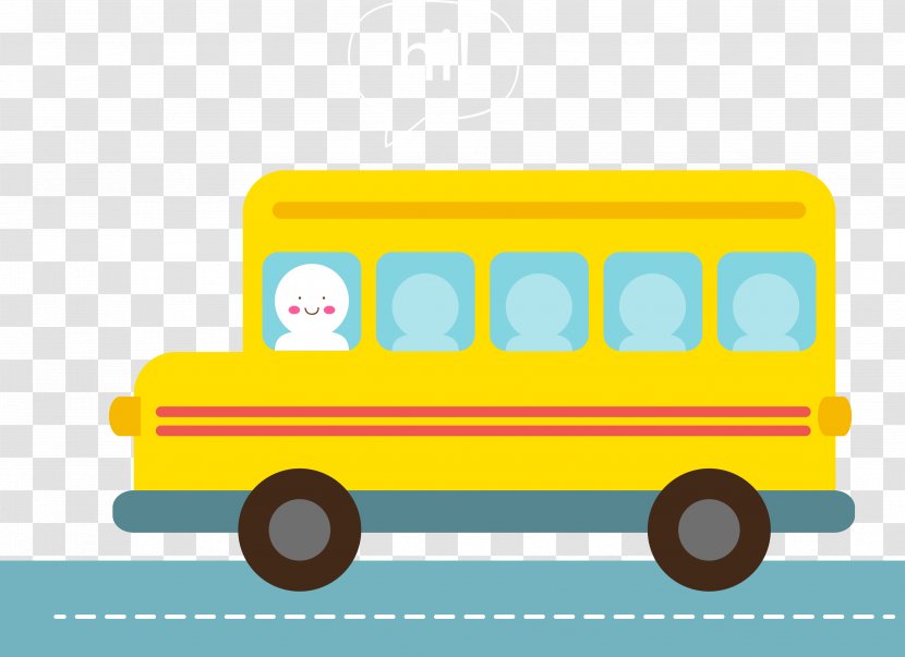 School Bus Yellow Student - Vector Transparent PNG