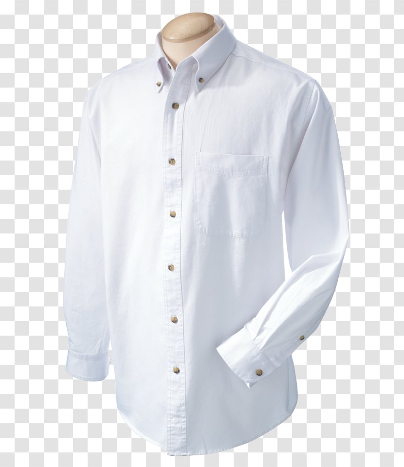 Dress Shirt Button Sleeve Textile - White Transparent PNG