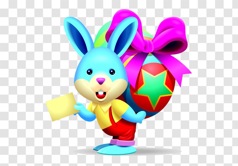 Easter Bunny Egg Hunt Clip Art - Gift Transparent PNG