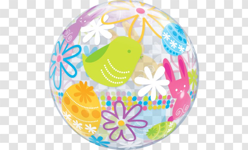 Easter Bunny Balloon Egg Flower - Yellow Transparent PNG