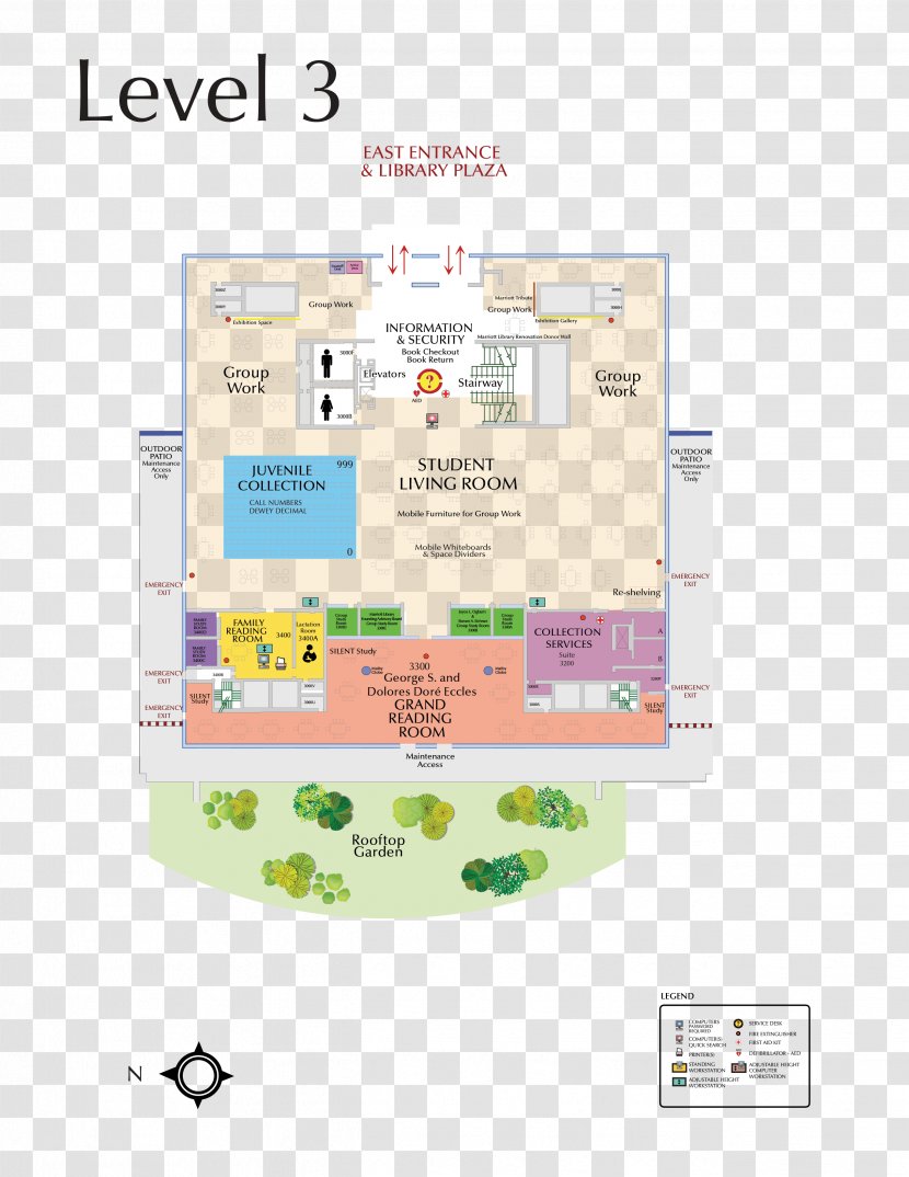 J. Willard Marriott Library International Map Floor Plan - Utah Transparent PNG