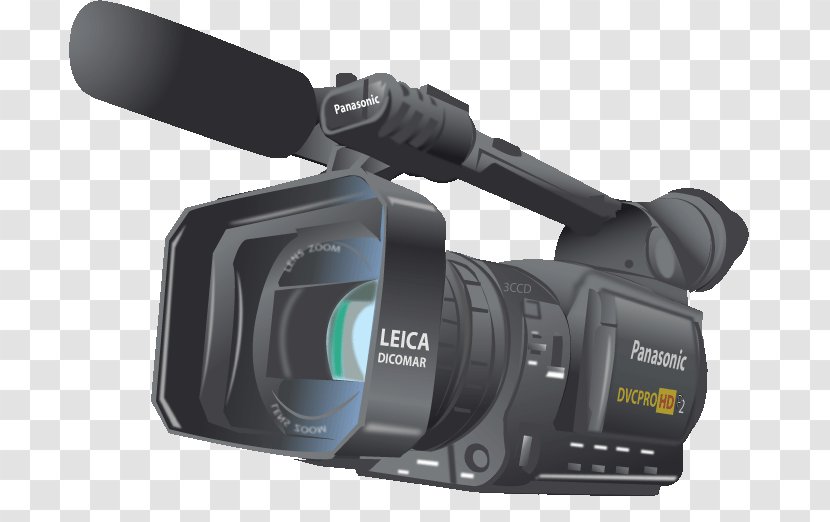 Digital Video Cameras Professional Camera Clip Art - Operator - Film Equipment Transparent PNG