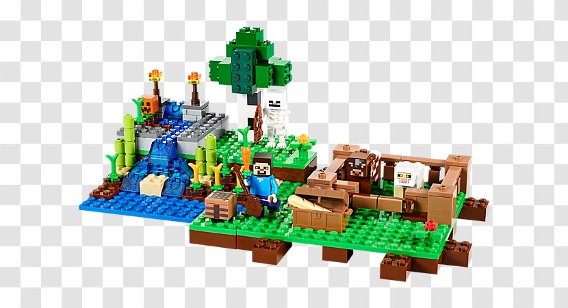 Amazon Com Lego Minecraft Minifigure Toy The Farm Transparent Png