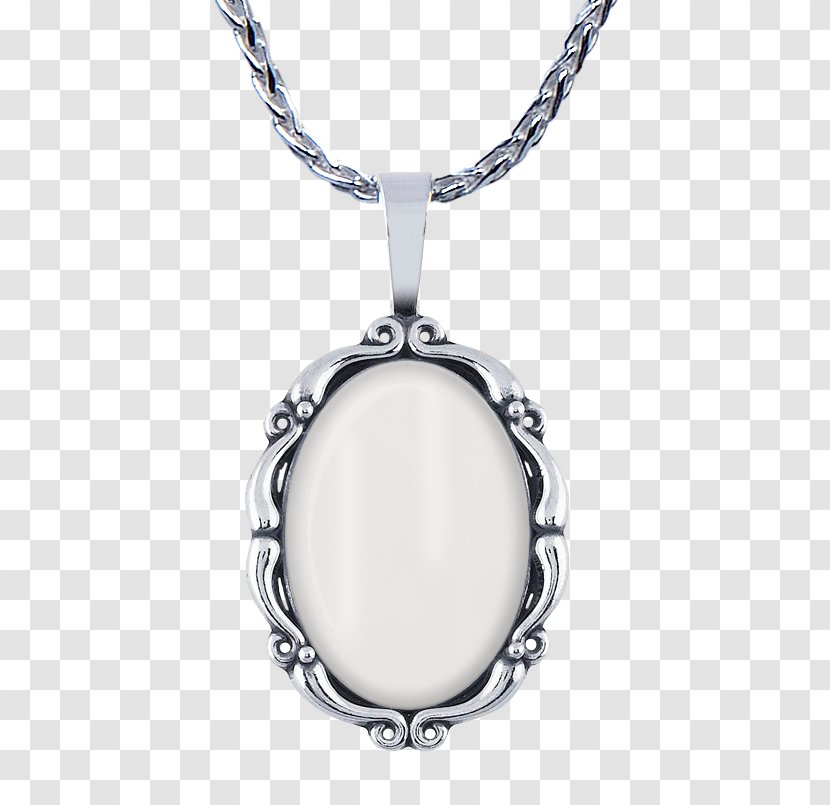 Locket Necklace Silver Body Jewellery - Jewelry Transparent PNG