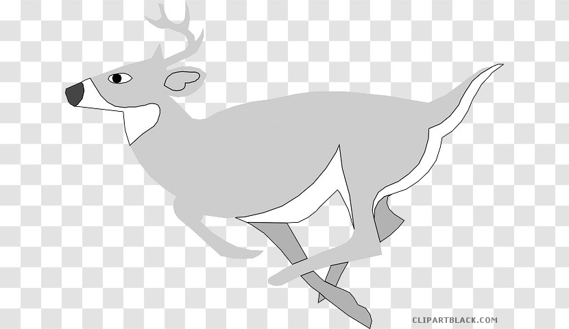 Clip Art Reindeer Image Drawing - Wildlife - Deer Transparent PNG