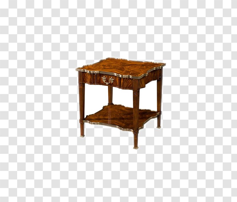 Table Nightstand Furniture Cabinetry - Hardwood - European-style Wooden Tables Transparent PNG