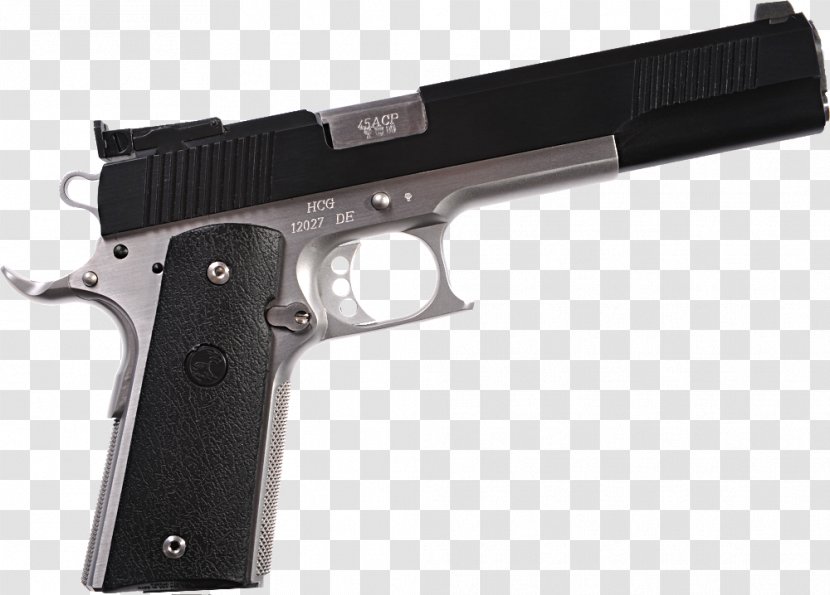 Trigger Firearm Airsoft Guns Pistol .45 ACP - Holden Custom - Weapon Transparent PNG