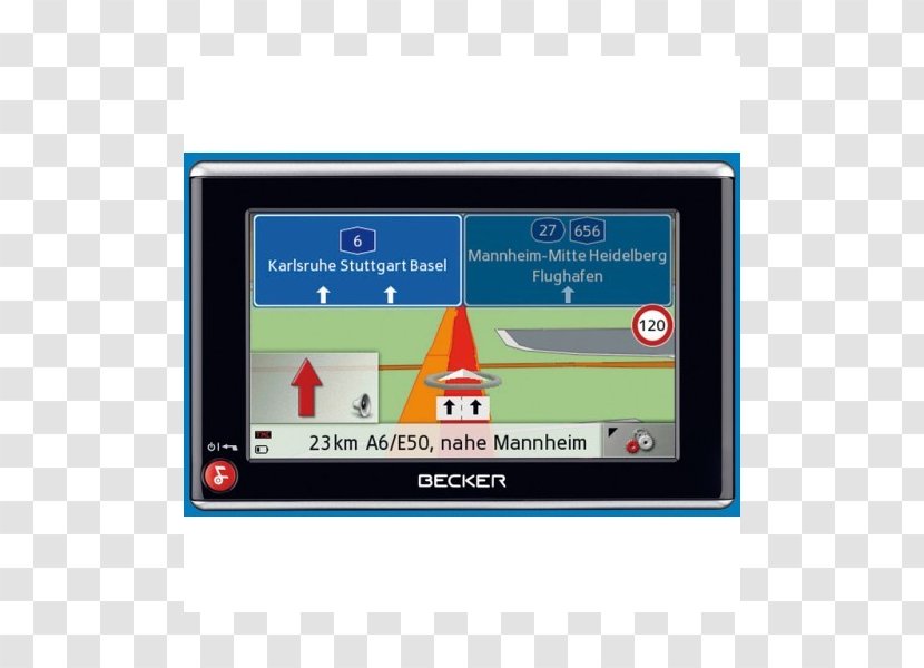 Automotive Navigation System Display Device Becker Traffic Assist Z 108 Message Channel - Technology Transparent PNG