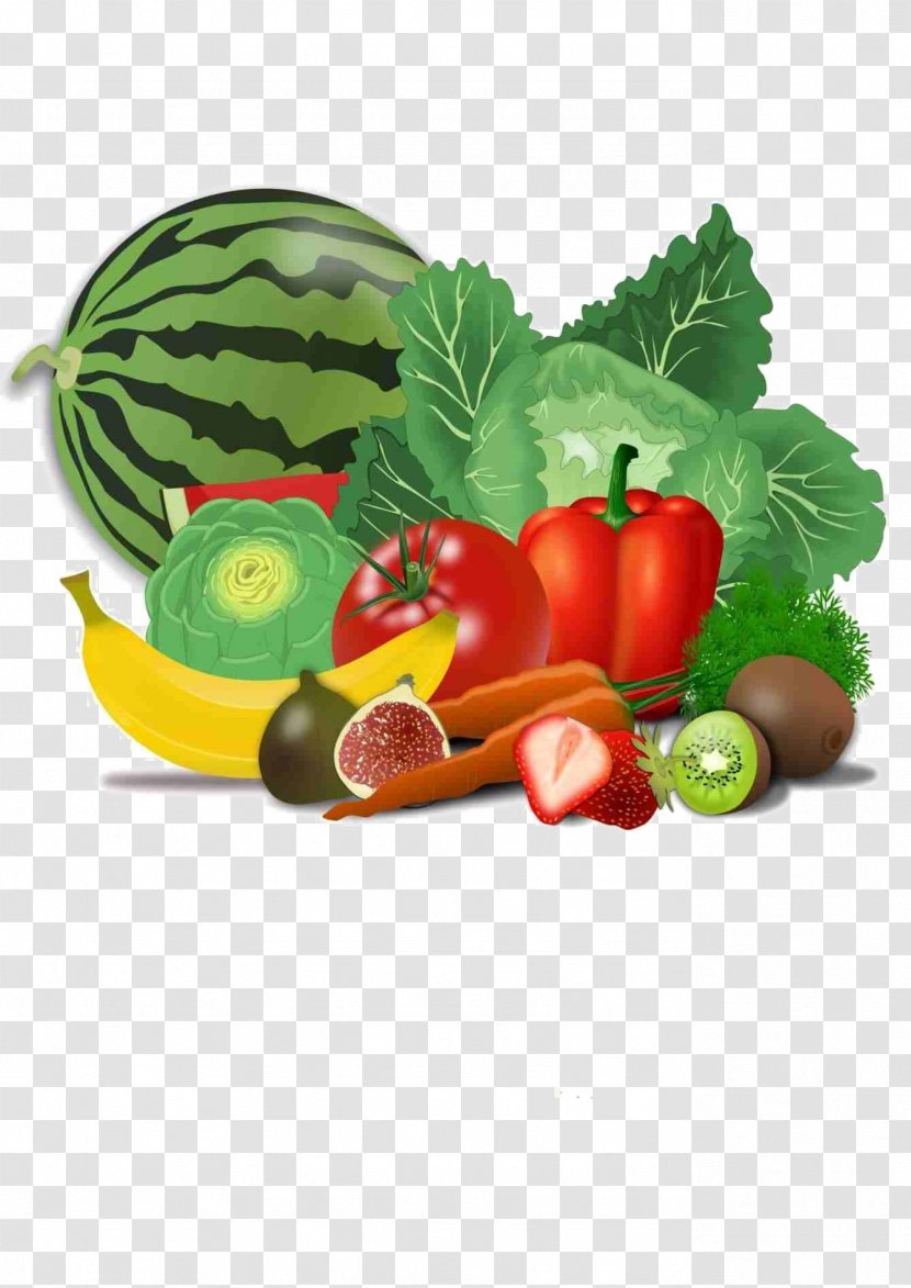 Vegetable Clip Art Fruit Food Produce - Vegetarian Transparent PNG