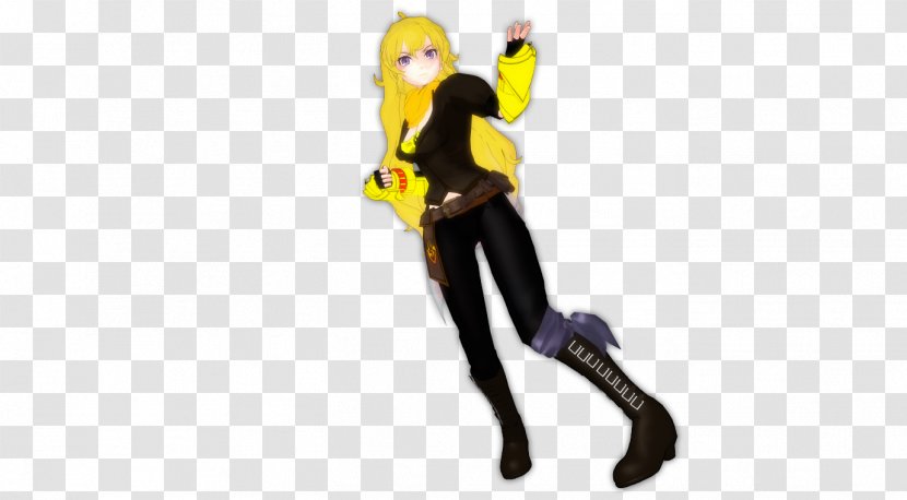 Yang Xiao Long Rendering Under Night In-Birth MikuMikuDance - Deviantart - Vertebrate Transparent PNG