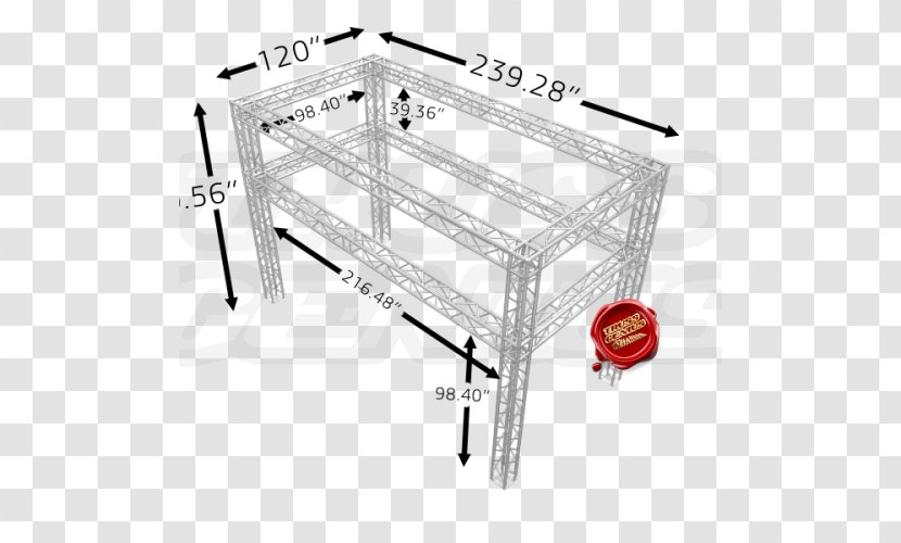 Truss Structure Angle Square Car - Trade Show Transparent PNG