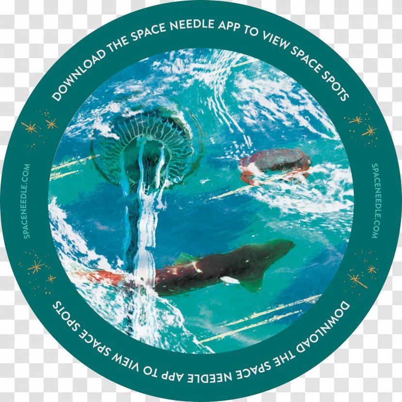 Marine Mammal - Aqua - Space Needle Transparent PNG
