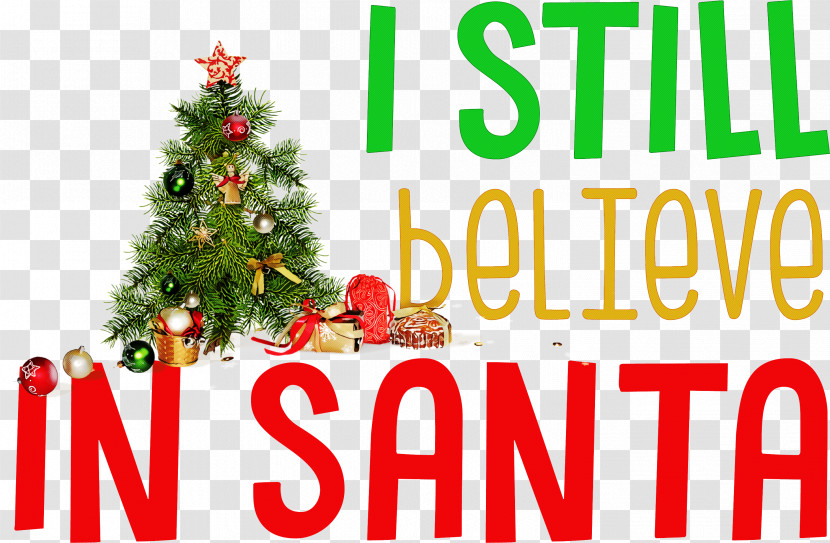 Believe In Santa Santa Christmas Transparent PNG