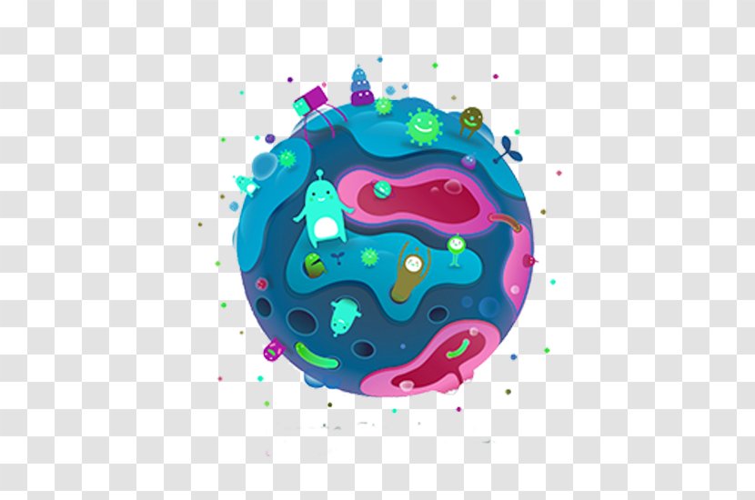 Graphic Design Cartoon Animation - Blue Earth Transparent PNG