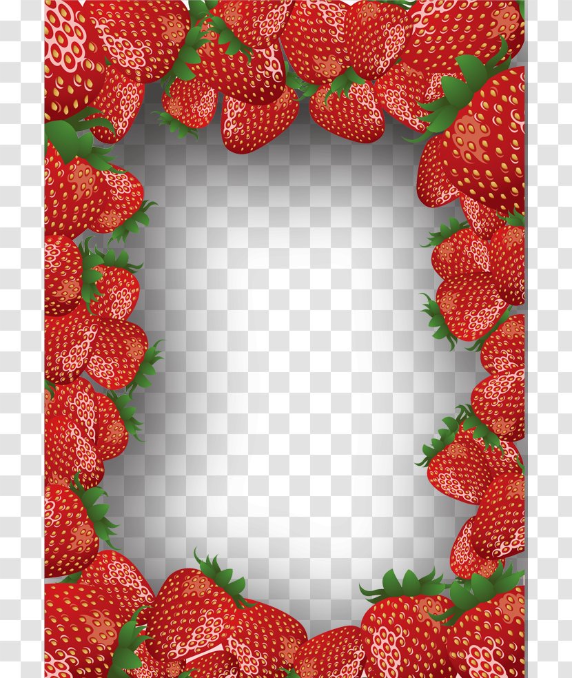 Strawberry Cream Cake Aedmaasikas Fruit - Decorative Borders Transparent PNG