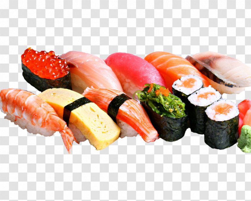 Sushi Japanese Cuisine Sashimi Tekkadon Tobiko - Salmon As Food Transparent PNG