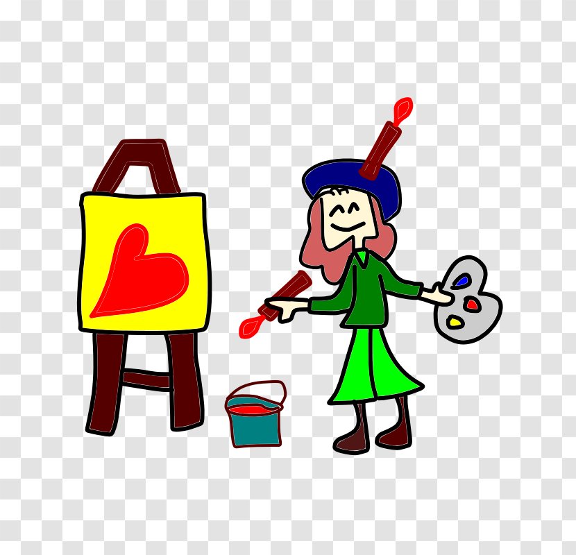 Hobby Painting Clip Art - Image Of Painter Transparent PNG