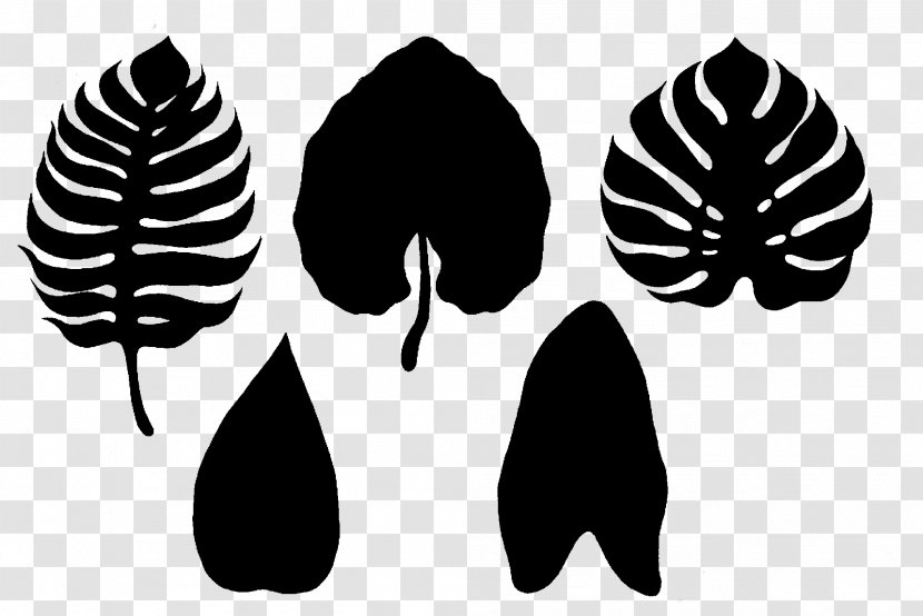 Leaf Clip Art Silhouette Tree Pattern - Black M Transparent PNG