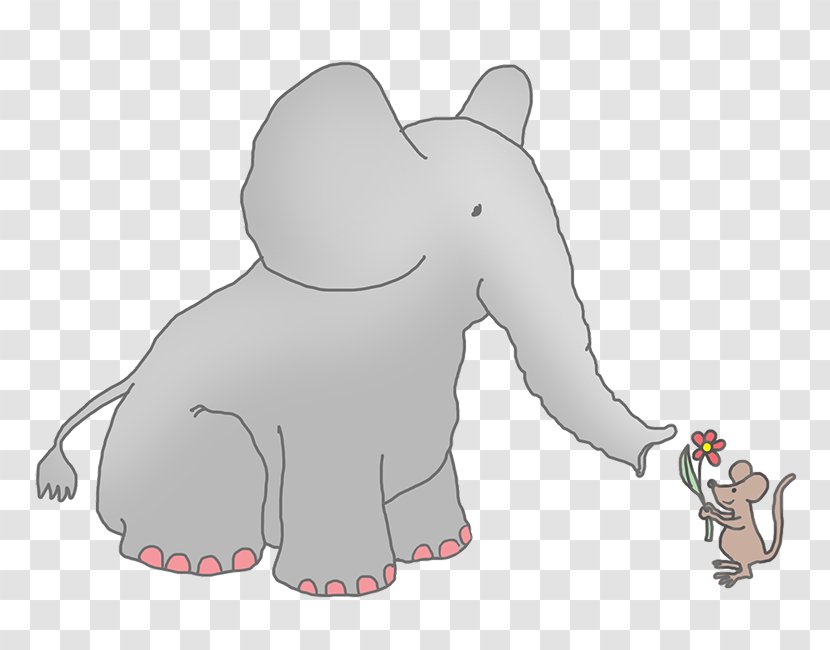 Computer Mouse Elephant And African - Drawing Transparent PNG
