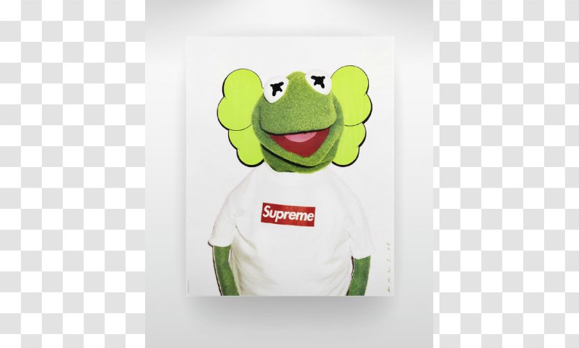 Kermit The Frog Supreme Work Of Art Canvas - Material - Kaws Transparent PNG