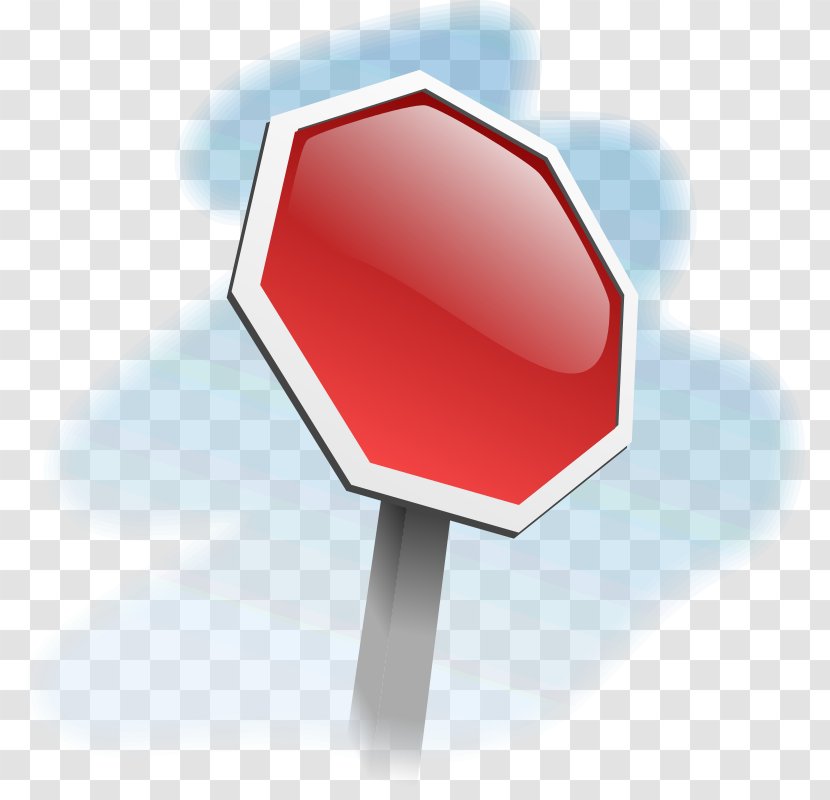 Clip Art Stop Sign Openclipart Traffic Vector Graphics - Angled Bangs Transparent PNG