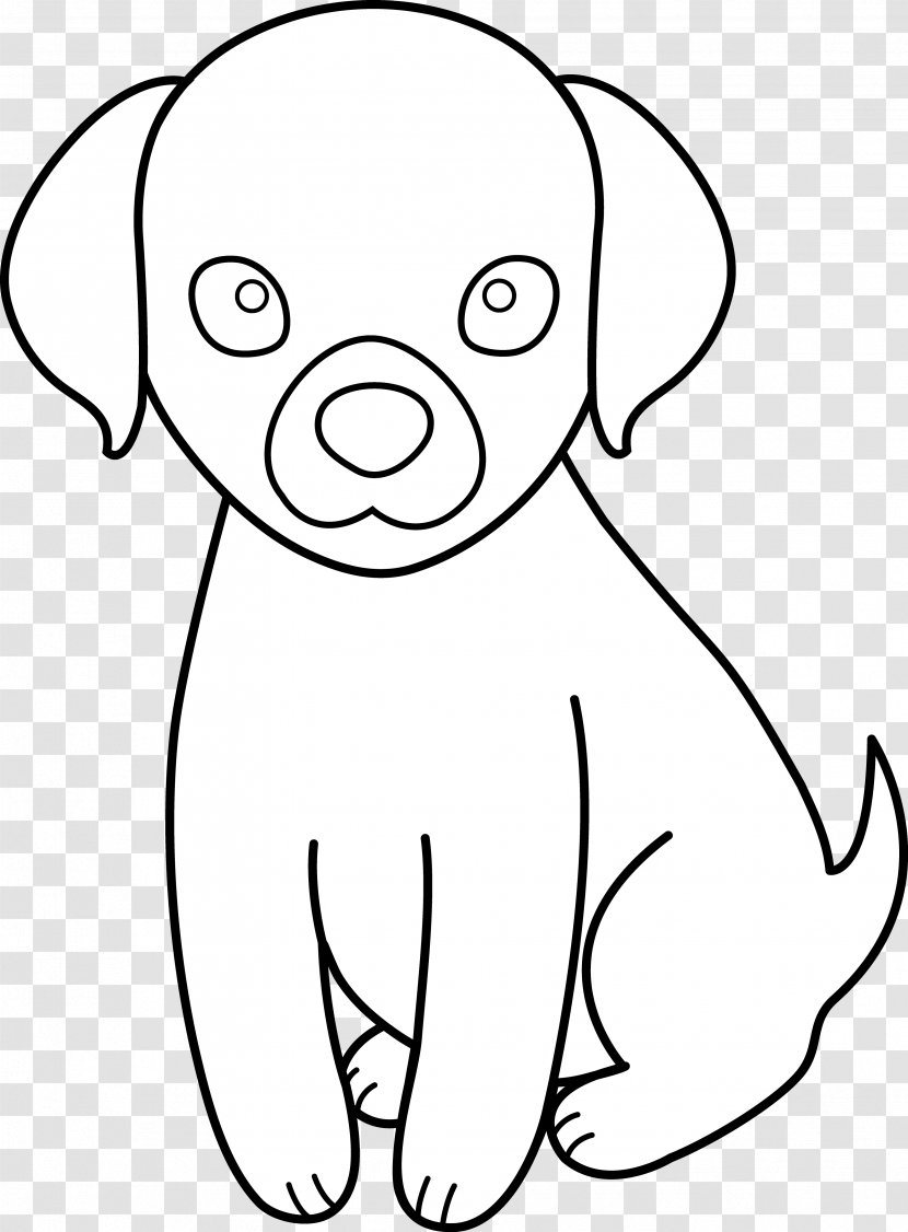 Dog Puppy Line Art Drawing Clip - Heart Transparent PNG