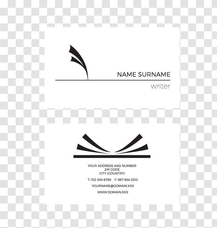 Business Card Design Visiting Logo - Document - Simple Cards Transparent PNG