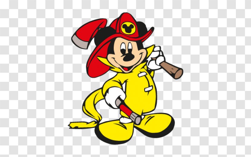 Mickey Mouse Donald Duck Firefighter Logo - Flower - Fireman Transparent PNG