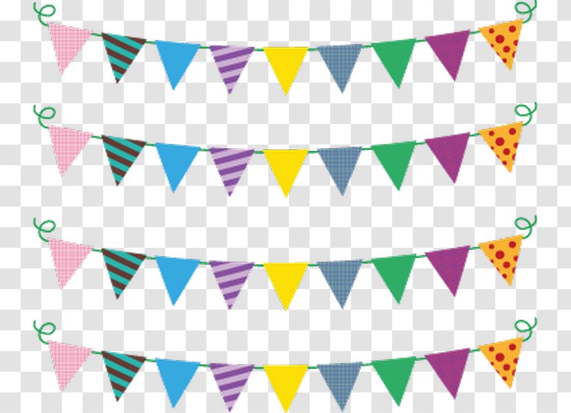 Party Bunting Birthday Independence Day Flag - Holiday Transparent PNG