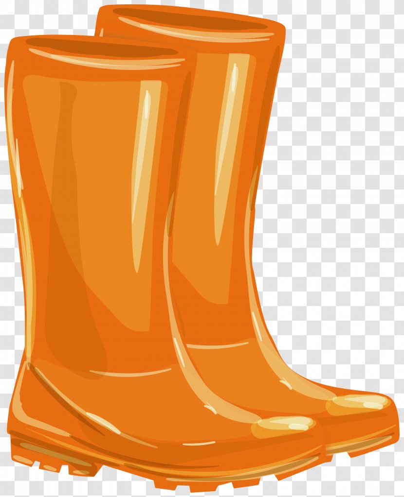 Orange - Shoe - Snow Boot Transparent PNG