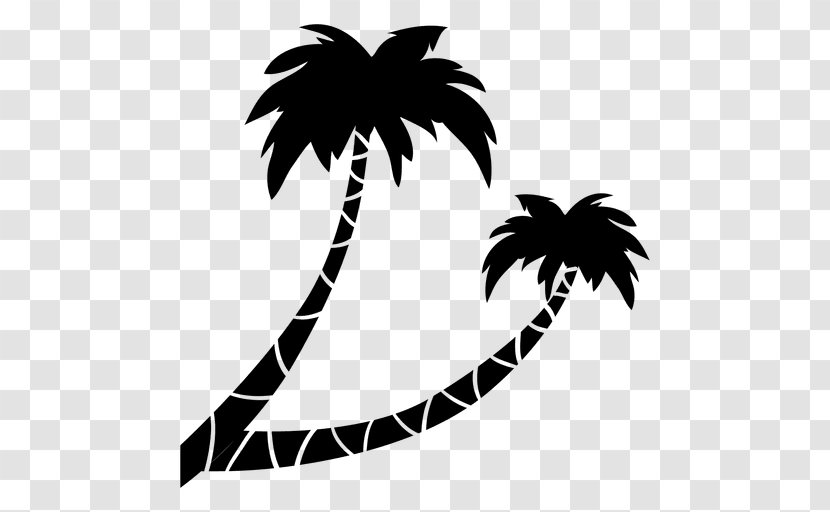 Drawing Silhouette - Woody Plant - Vector Palm Leaves Transparent PNG