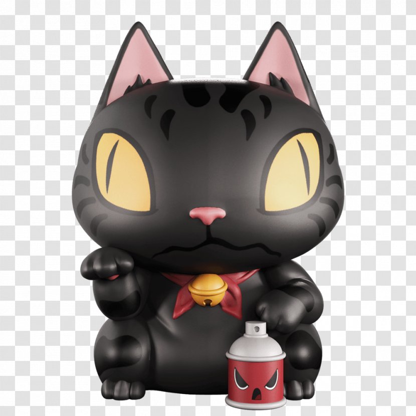Whiskers Black Cat Domestic Short-haired Toy - Like Mammal Transparent PNG
