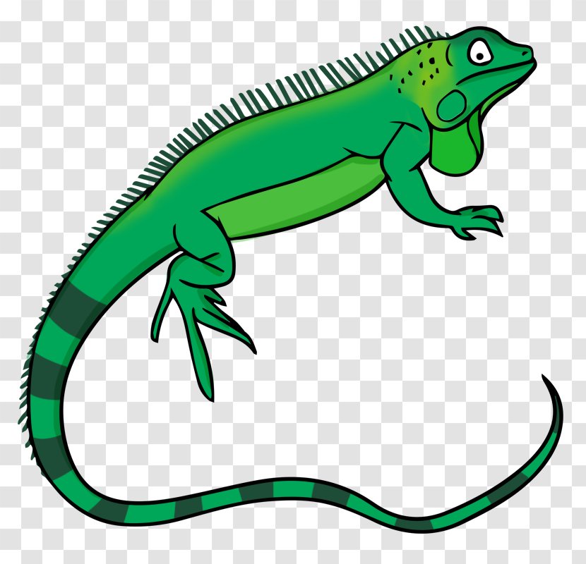 Green Iguana Lizard Free Content Clip Art - Reptile Cliparts Transparent PNG