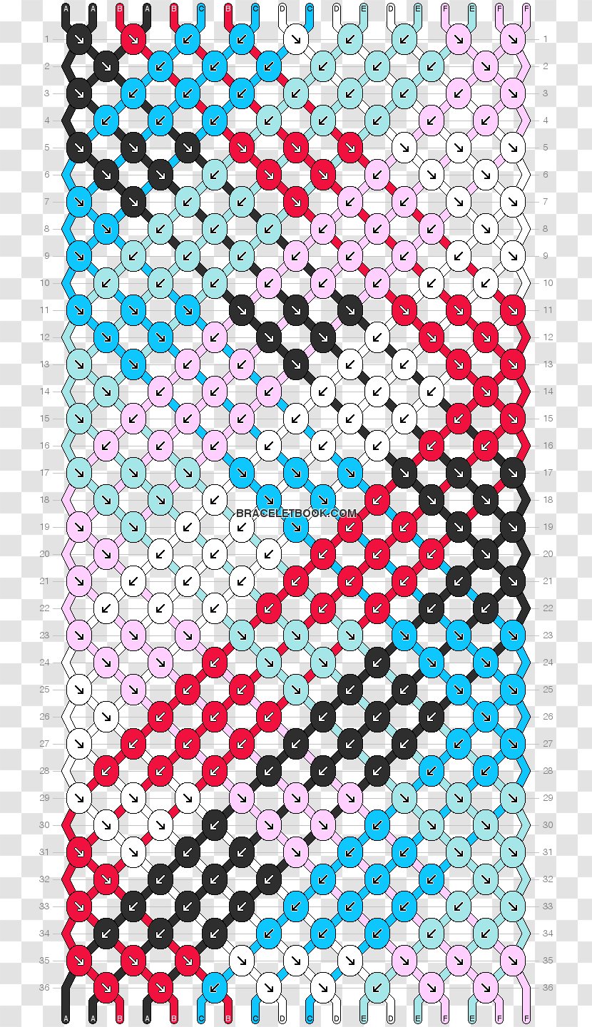 Friendship Bracelet Macramé Yarn Pattern - Magenta - Rectangle Transparent PNG