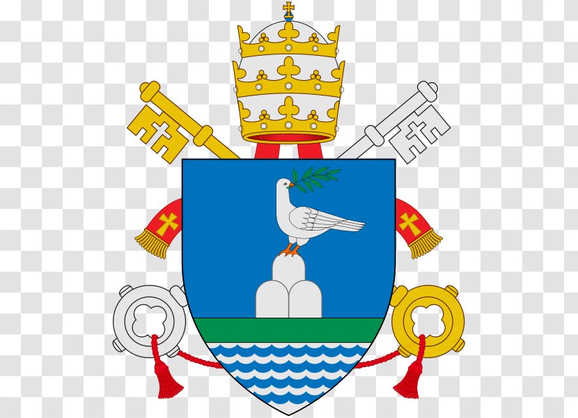 Apostolic Palace Papal States Coats Of Arms Pope Coat - Yellow - Vector Transparent PNG