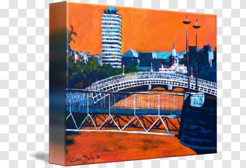 Ha'penny Bridge Liffey Gallery Wrap Picture Frames Canvas - Holiday Transparent PNG