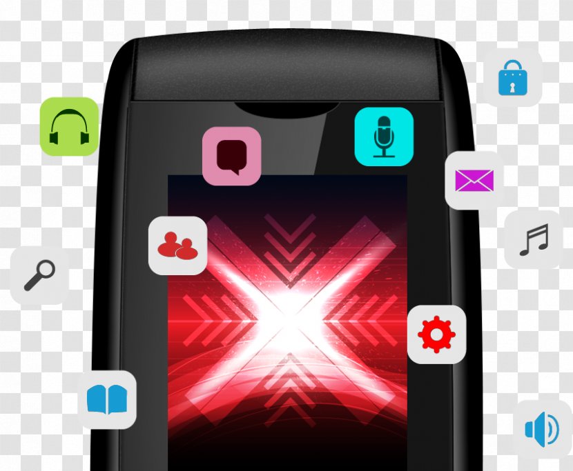 Smartphone Feature Phone Mobile Phones Portable Media Player Accessories - Brand - The Combination Of Red And Gray Transparent PNG