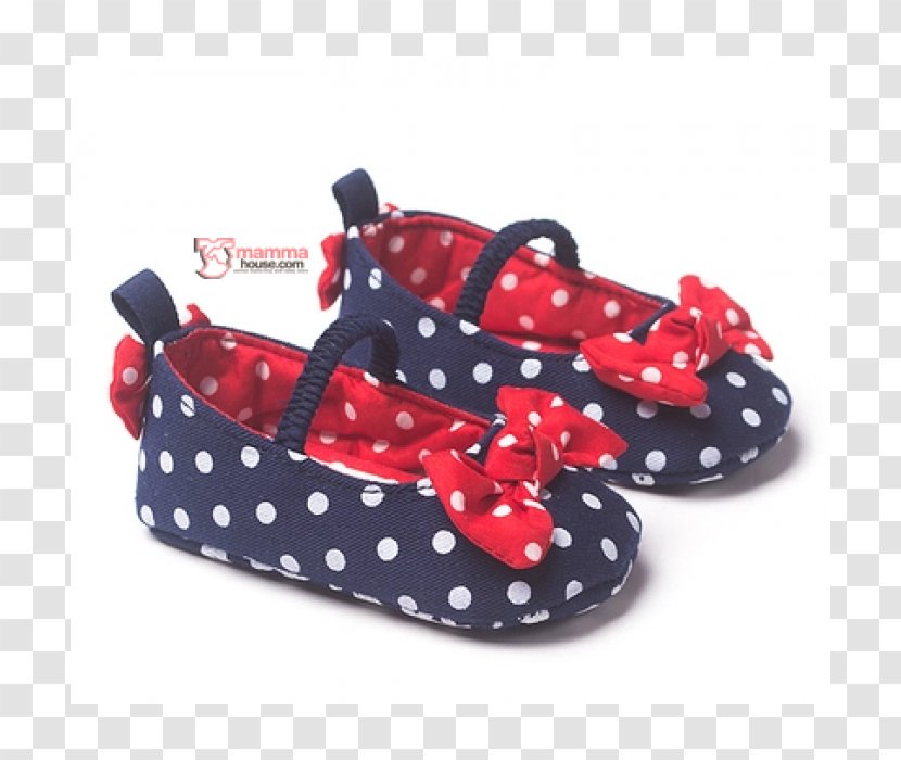 Polka Dot Flip-flops Slip-on Shoe - House Slippers Transparent PNG