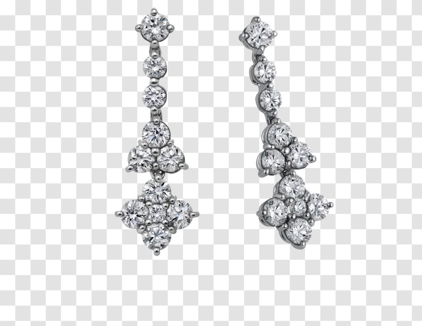 Earring Body Jewellery Bling-bling Silver Transparent PNG