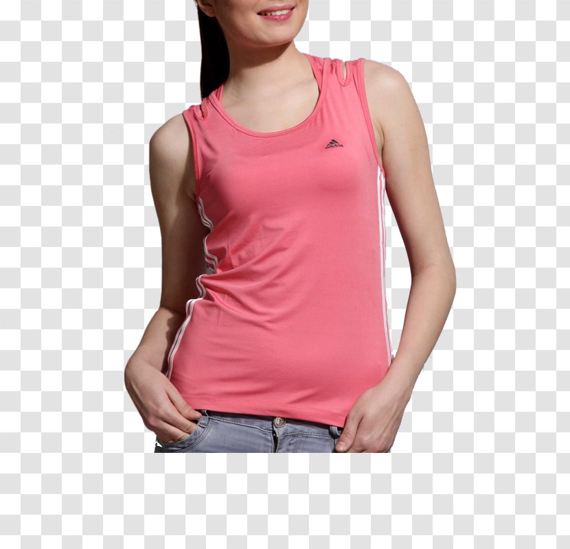 T-shirt Sleeveless Shirt Undershirt Shoulder - Silhouette Transparent PNG