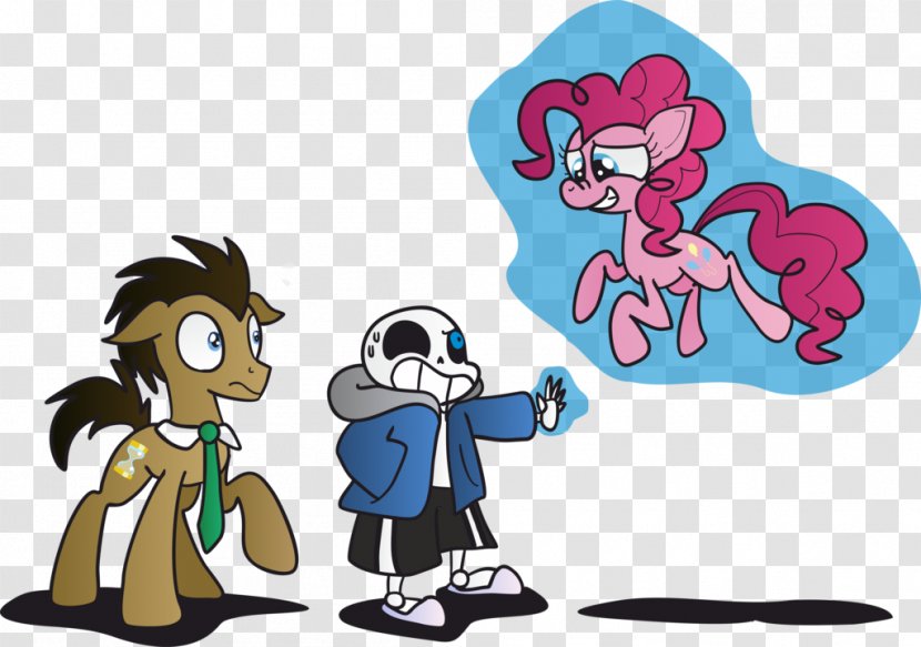 Pinkie Pie Undertale Rainbow Dash Pony DeviantArt - Horse Like Mammal - Sugar Skulls Transparent PNG