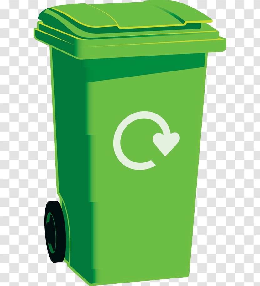 Recycling Bin Rubbish Bins & Waste Paper Baskets Green - Plastic - Garbage Modeling Transparent PNG