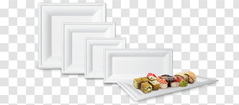 Food Rectangle - Tableware - SQUARE PLATE Transparent PNG