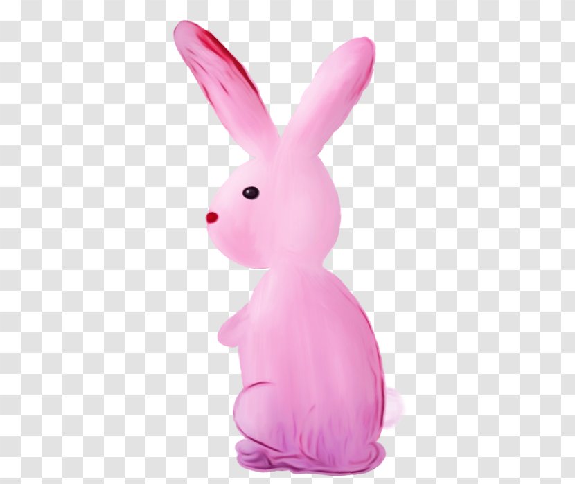 Easter Bunny Background - Rabbit - Tail Toy Transparent PNG