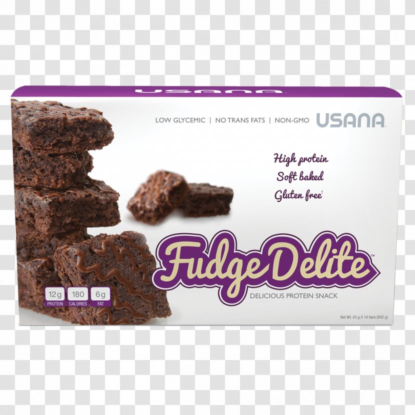 USANA Health Sciences Fudge Chocolate Brownie Dietary Supplement Snack - Albacore Transparent PNG
