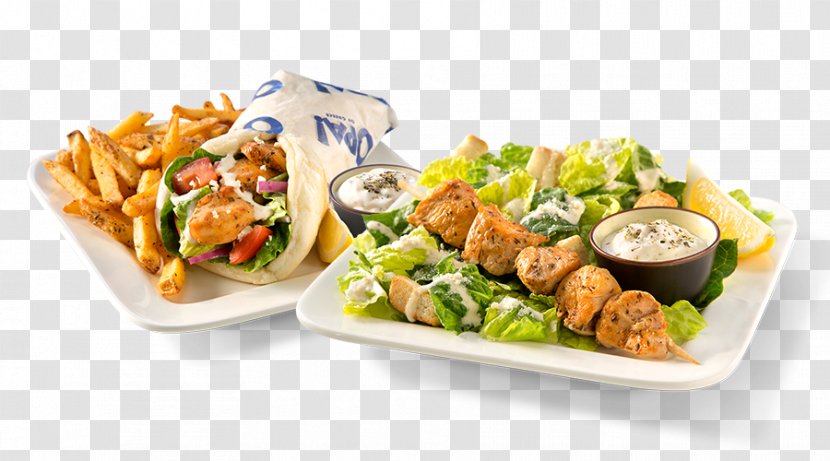 Greek Cuisine Souvlaki Spanakopita Gyro Australian - Leaf Vegetable - Food Plate Transparent PNG