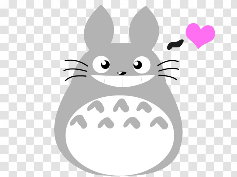 Cat Hare Domestic Rabbit Easter Bunny Mammal - Heart - Totoro Transparent PNG