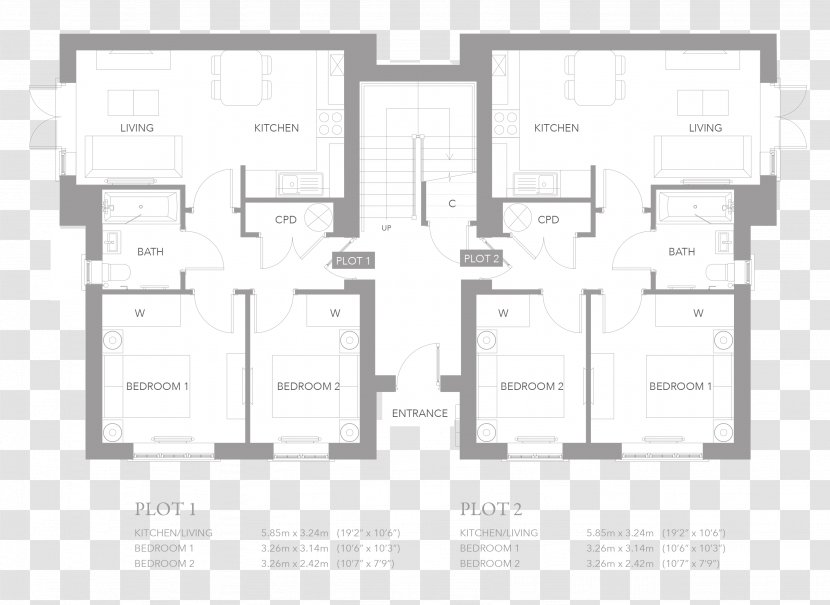 Floor Plan Marley Hill House Open Bedroom Transparent PNG